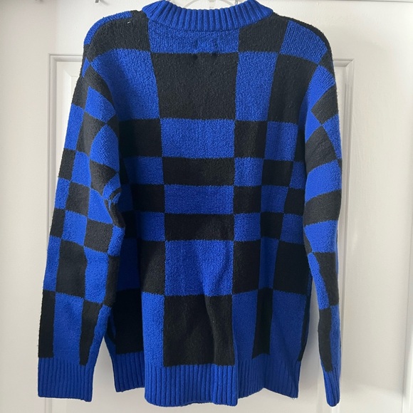 Kahlana Barfield-Brown Future Collective Blue and Black Checkered Sweater - Picture 2 of 5